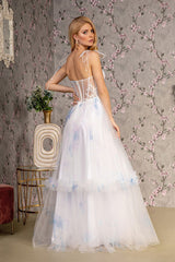 Beaded Formal A Line Long Prom Dress