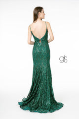 Glitter Sequin Mermaid Long Prom Dress