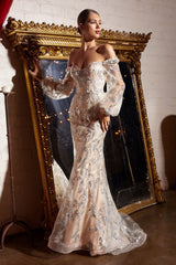 Long Fitted Formal Dress by LaDivine J816