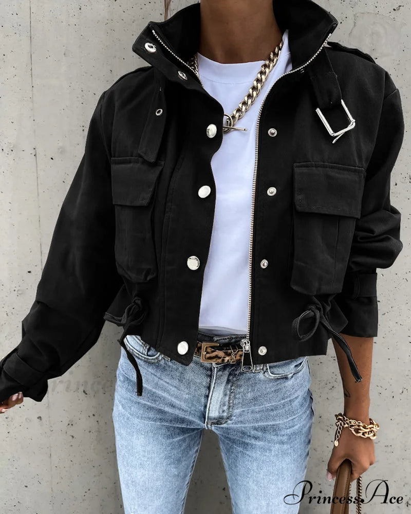 Casual Jacket with Convenient Pockets