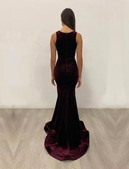 Jessica Angel Long Formal Sleeveless Velvet Gown 886