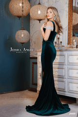 Jessica Angel Prom Long Formal Velvet Dress 850