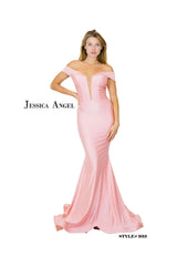 Jessica Angel Prom Long Off Shoulder Formal Gown 933