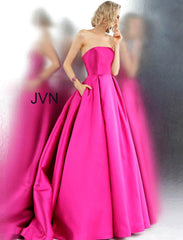 Jovani 62633 Prom Long Strapless Pleated Skirt Ball Gown