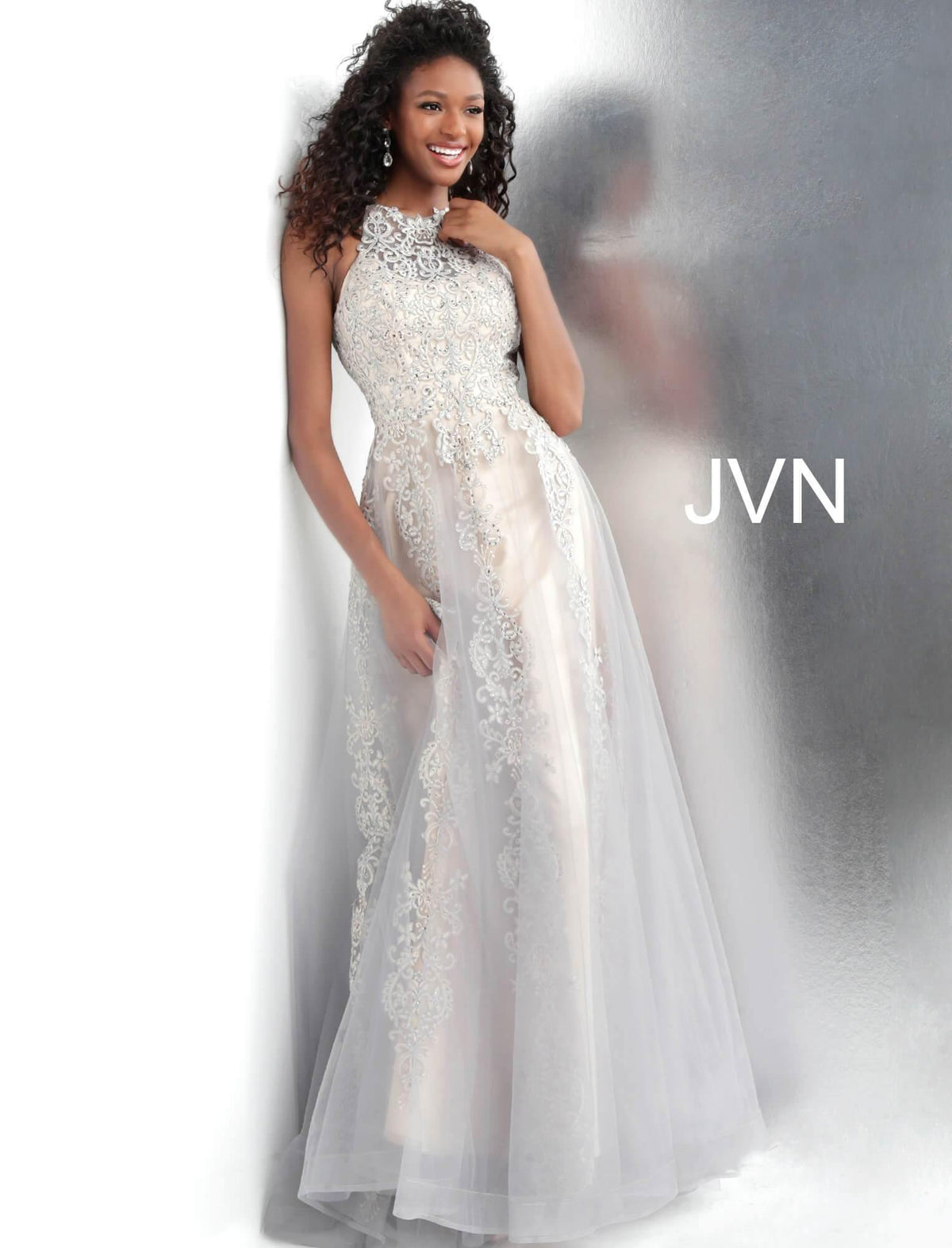 Jovani 64157 Long Formal A Line Prom Dress