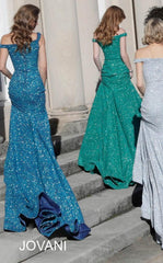 Jovani 60122 Off Shoulder Formal Prom Long Dress
