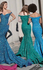 Jovani 60122 Off Shoulder Formal Prom Long Dress
