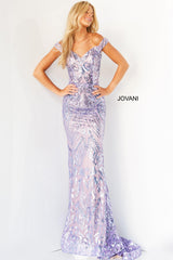 Jovani 06629 Off Shoulder Long Prom Dress
