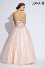Jovani 1332 Prom Long Strapless A Line Ball Gown
