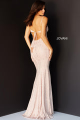 Jovani 06496 Spaghetti Strap Sexy Long Prom Dress