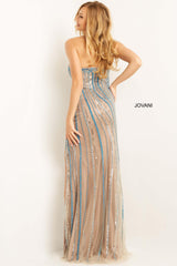 Jovani 07073 Strapless Long Formal Prom Dress