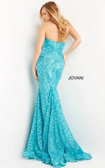 Jovani 06516 Strapless Long Mermaid Evening Dress