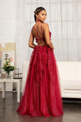 Long Formal A Line Prom Dress