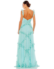 Long Formal Chiffon Dress Chiffon Fabric Mac Duggal 68093