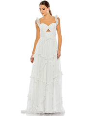 Long Formal Chiffon Dress Chiffon Fabric Mac Duggal 68093