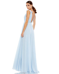 Long Sleeveless Formal Chiffon Gown by Mac Duggal 55321