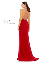 Prom Long Formal Fitted Halter Gown Halter Neckline Mac Duggal 55285