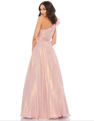 Prom Long One Shoulder Ball Gown One Shoulder Detail Mac Duggal 49252