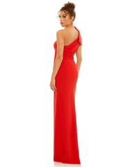 Prom Long One Shoulder Formal Gown One Shoulder Detail Mac Duggal 26665