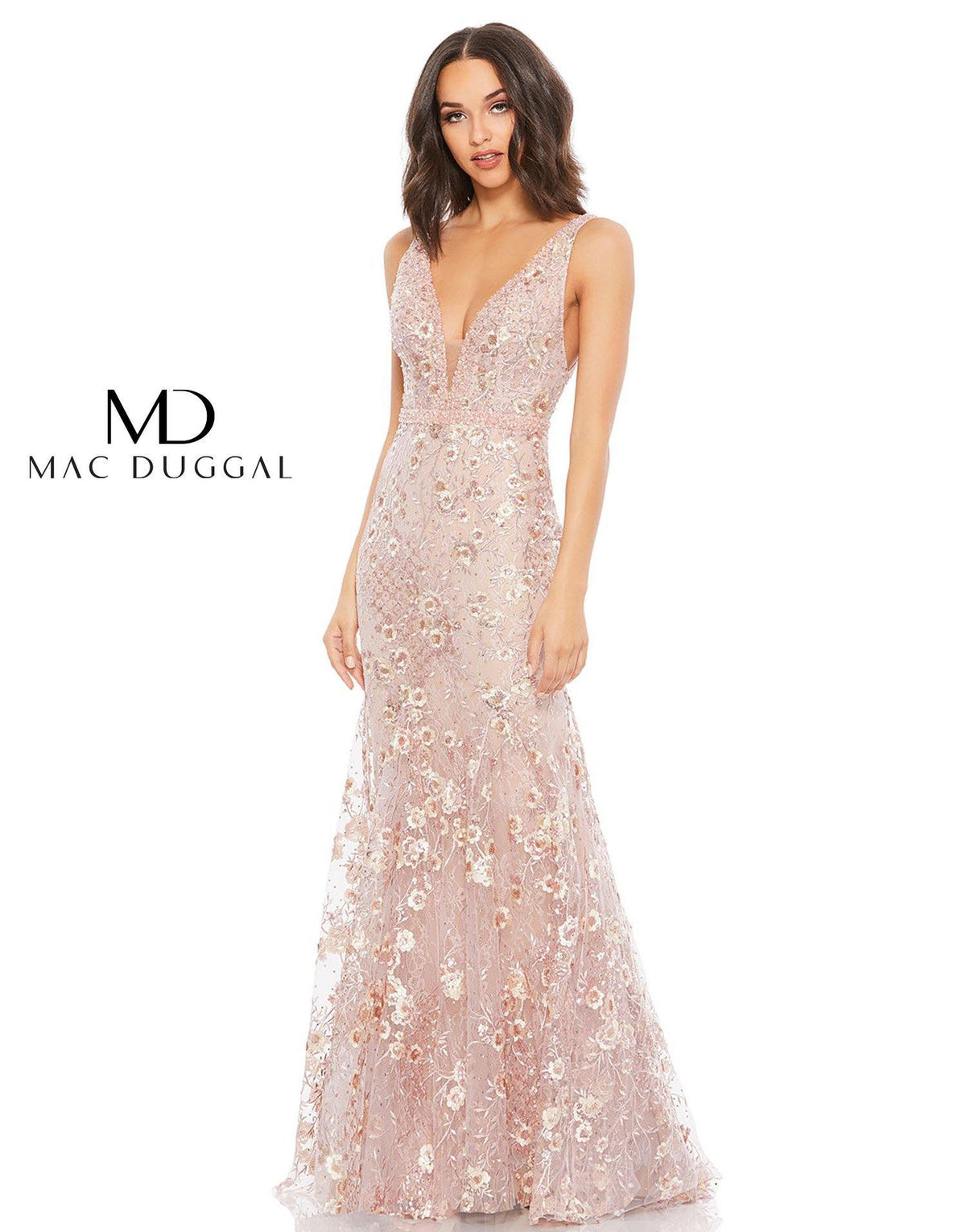 Prom Long Sleeveless Formal Dress Sleeveless Detail Mac Duggal 67481