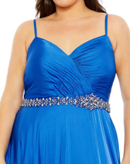 Spaghetti Strap Long Formal Dress Spaghetti Straps Mac Duggal 49575