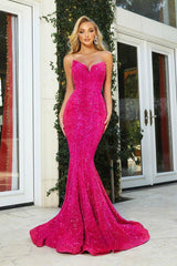 Portia And Scarlett 21208 Strapless Long Prom Dress
