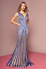Prom Formal Beaded Dress Evening Gown