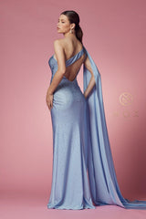 Sexy Fit and Flare Long Prom Dress