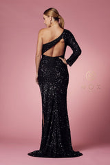 Sexy One Shoulder Long Prom Dress