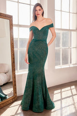 Amoris T602 Long Mermaid Formal Glitter Prom Dress